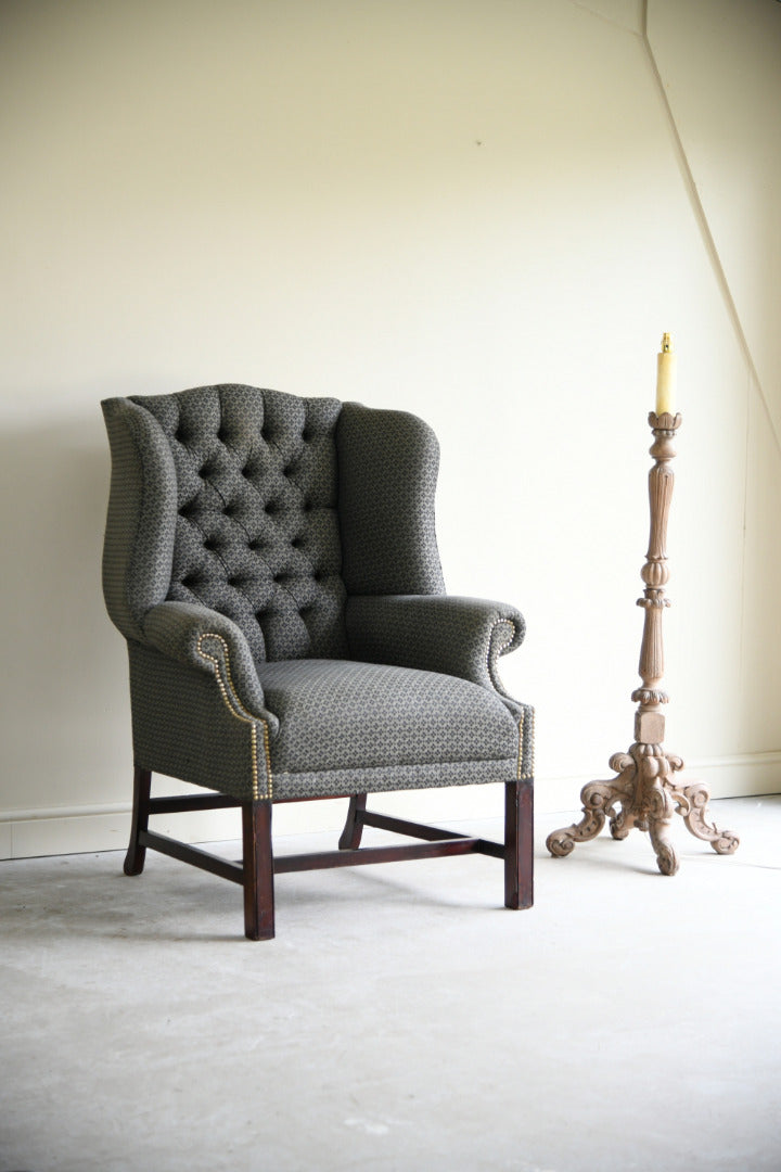 Georgian Style Wing Arm Chair