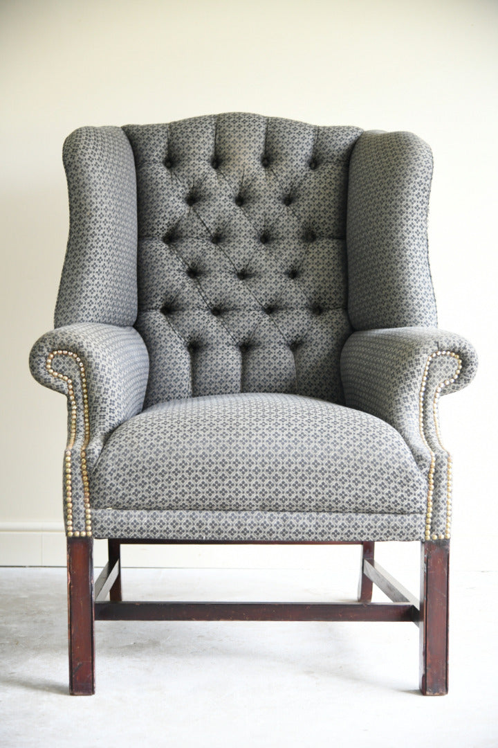 Georgian Style Wing Arm Chair