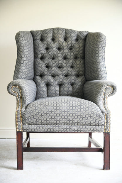 Georgian Style Wing Arm Chair