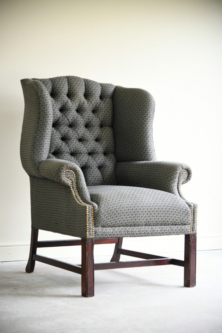 Georgian Style Wing Arm Chair