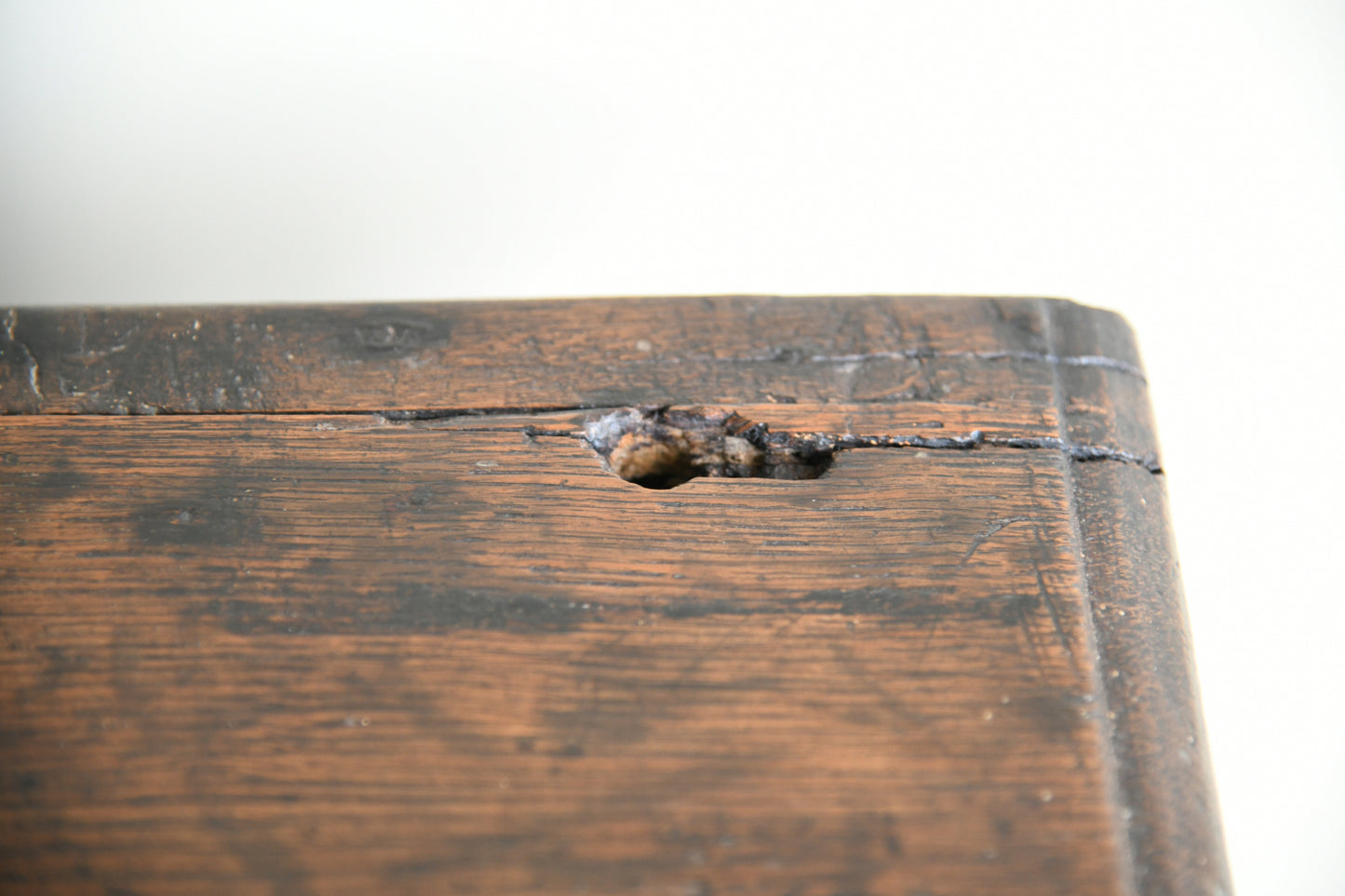 Antique Rustic Carved Oak Sideboard