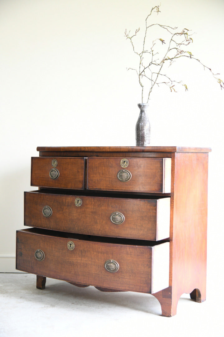 Georgian Style Bow Front Chest of Drawers