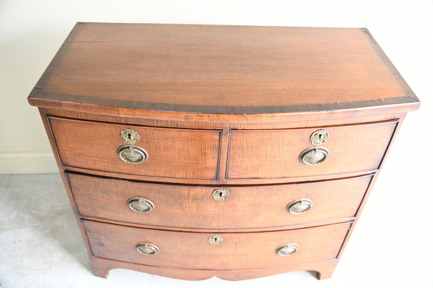 Georgian Style Bow Front Chest of Drawers