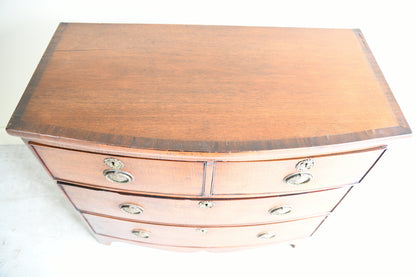 Georgian Style Bow Front Chest of Drawers
