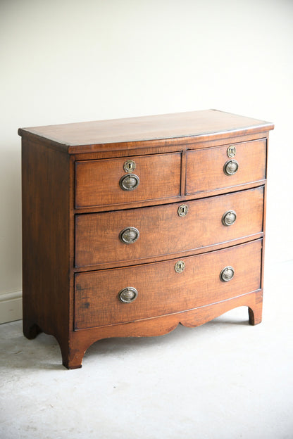 Georgian Style Bow Front Chest of Drawers