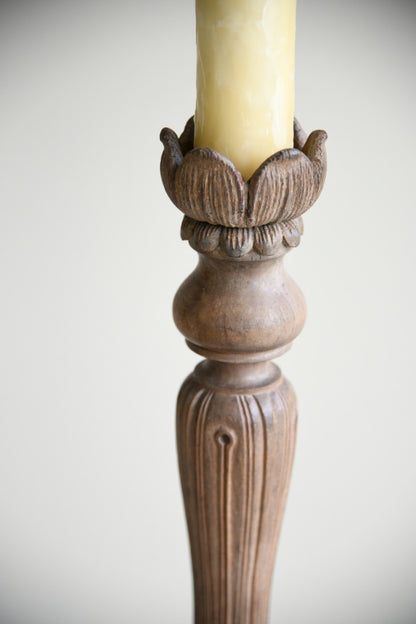 Continental Oak Standard Lamp