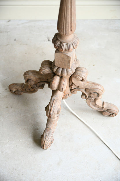 Continental Oak Standard Lamp