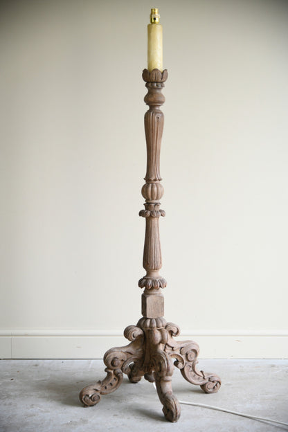 Continental Oak Standard Lamp