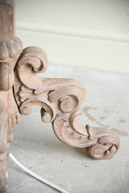 Continental Oak Standard Lamp