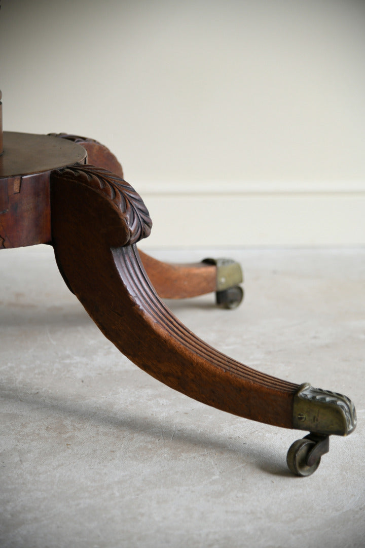 Regency Style Tilt Top Mahogany Table