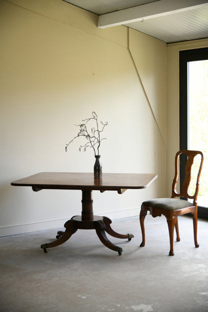 Regency Style Tilt Top Mahogany Table