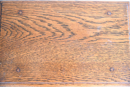 Traditional Style Oak Joint Stool