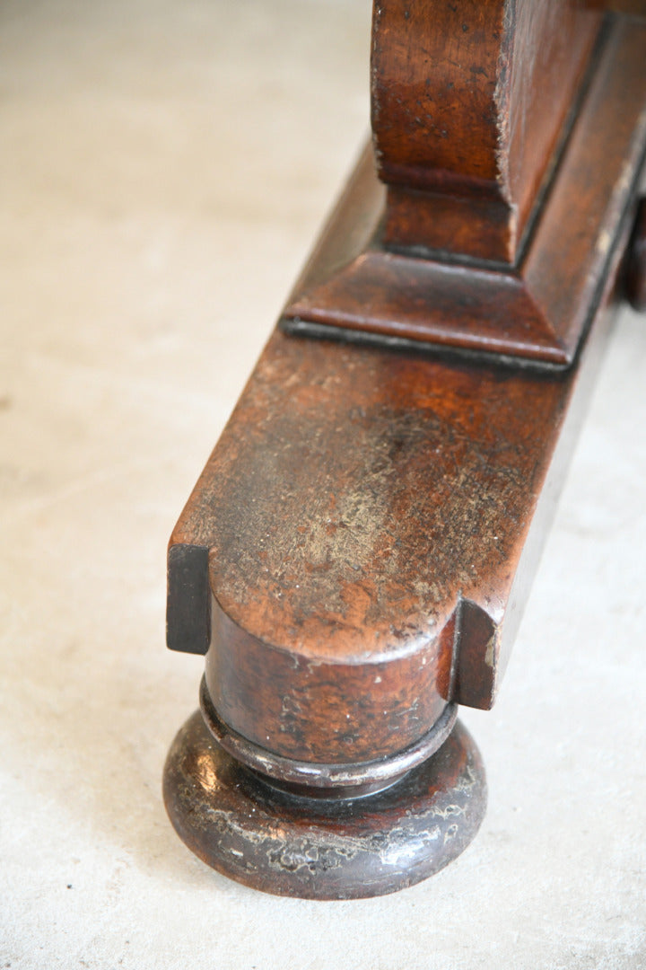 Antique Victorian Mahogany Library Table