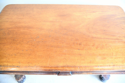 Antique Victorian Mahogany Library Table