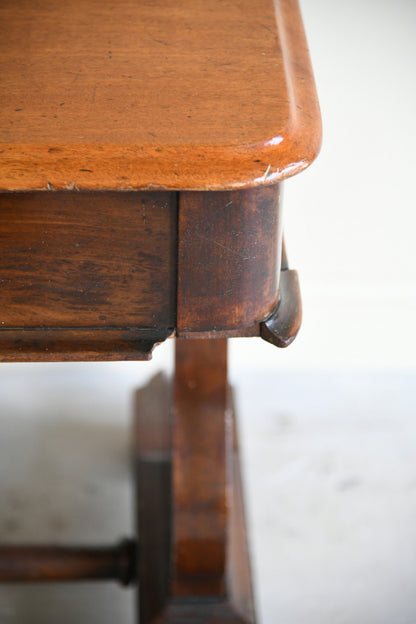 Antique Victorian Mahogany Library Table