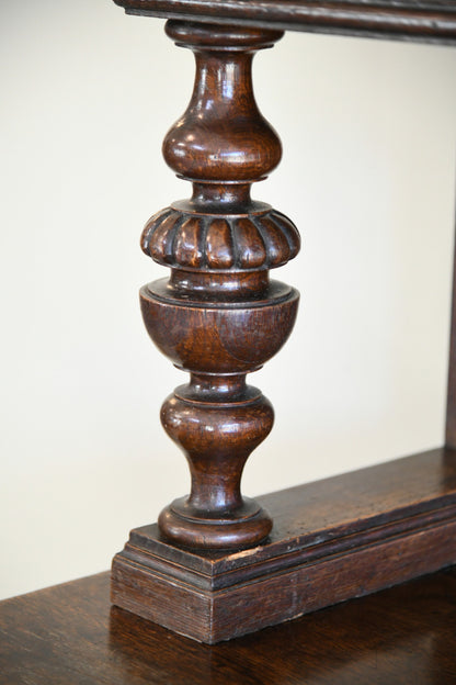 Carved Oak Continental Cabinet