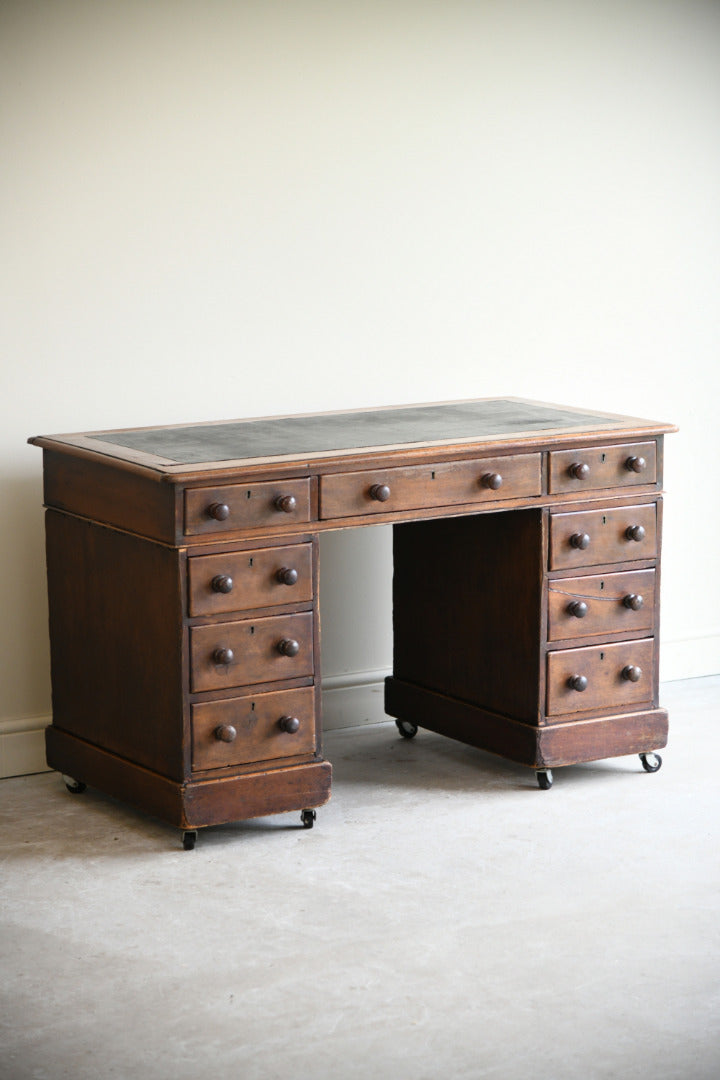 Victorian Small Twin Pedestal Desk