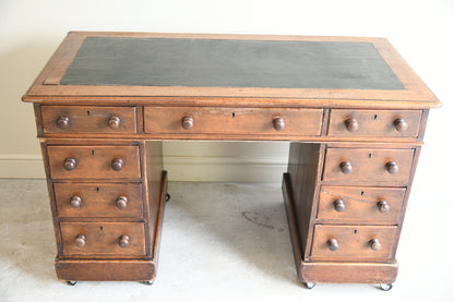 Victorian Small Twin Pedestal Desk