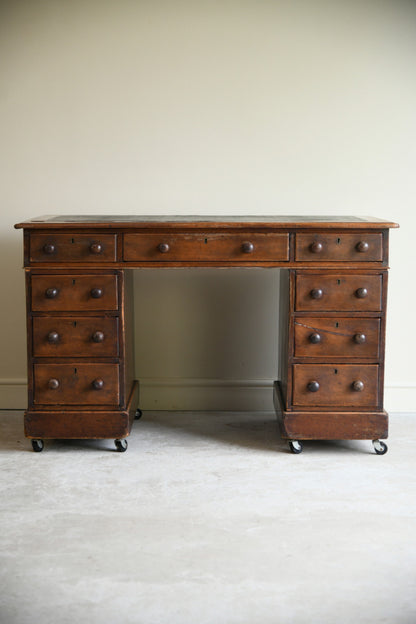 Victorian Small Twin Pedestal Desk