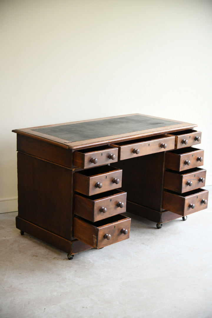 Victorian Small Twin Pedestal Desk