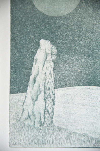 Pat Reid Framed Etching