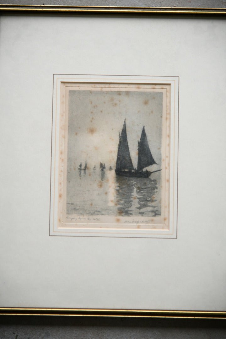 Pair Antique Aquatints