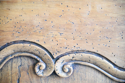 Antique Rustic French Chestnut Dresser Base