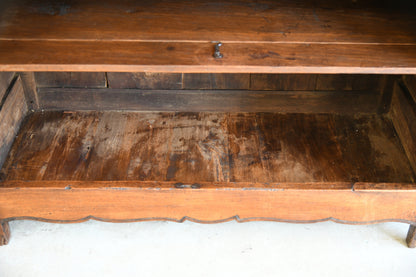 Antique Rustic French Chestnut Dresser Base