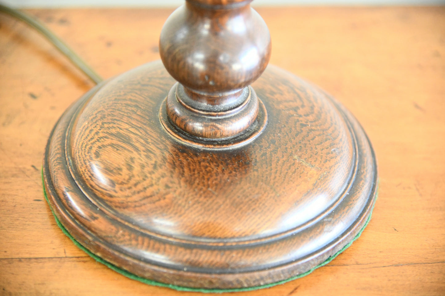 Oak Barley Twist Table Lamp