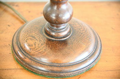 Oak Barley Twist Table Lamp