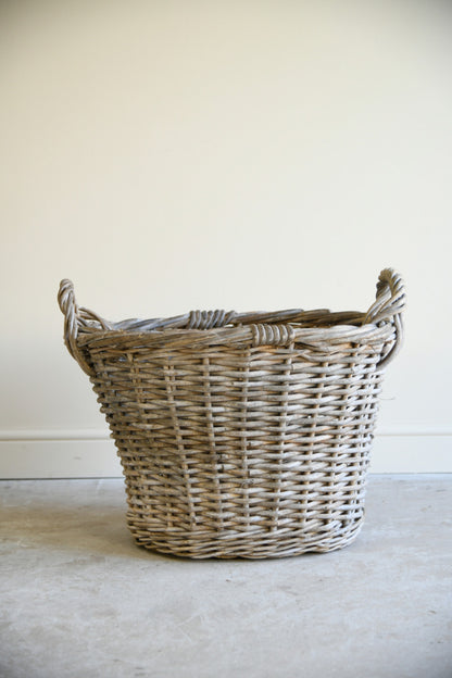 Large Vintage Willow Basket
