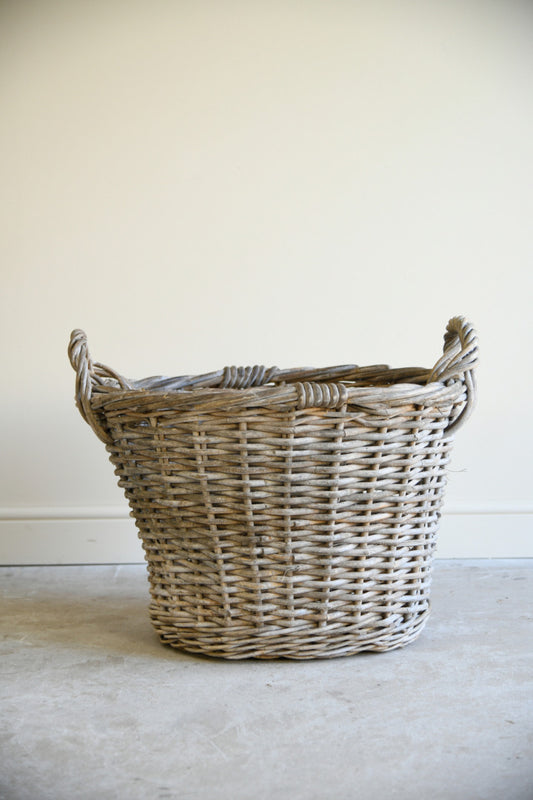 Large Vintage Willow Basket