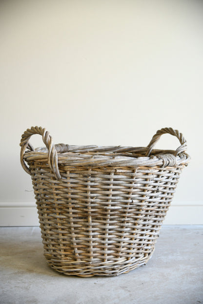 Large Vintage Willow Basket