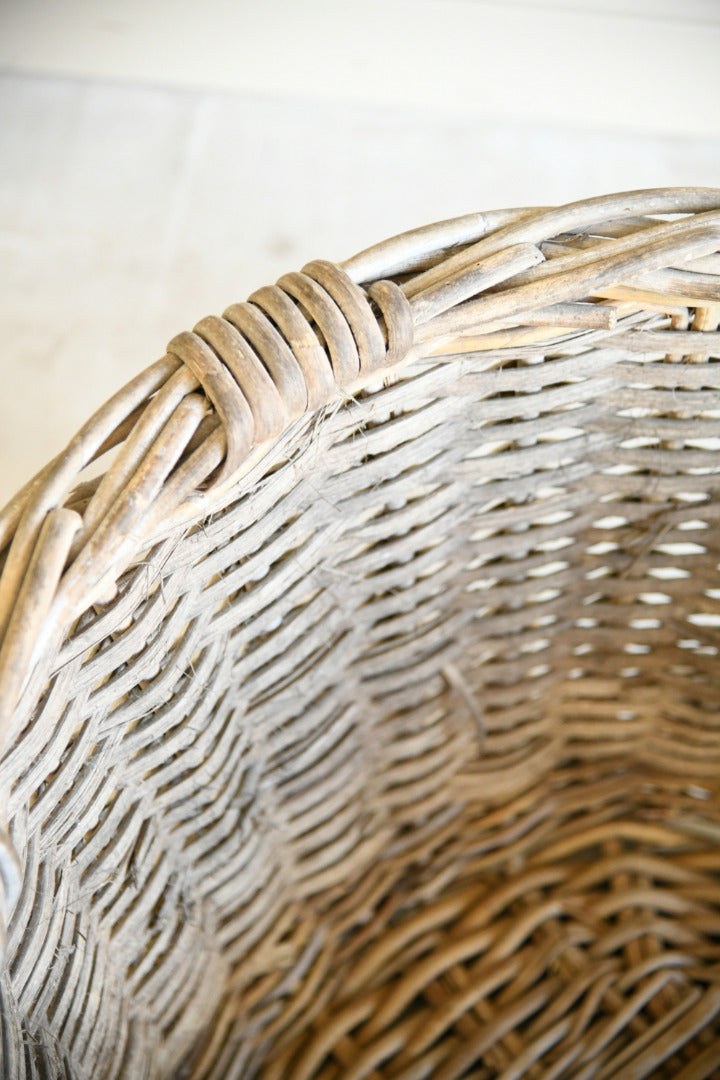 Large Vintage Willow Basket