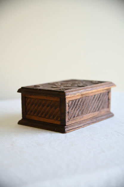 Carved Oak Box