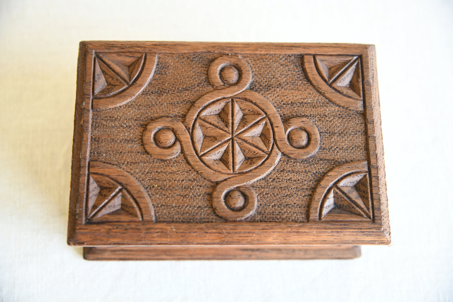 Carved Oak Box