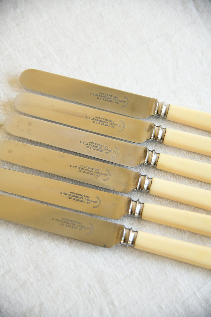 6 Vintage Dinner Knives