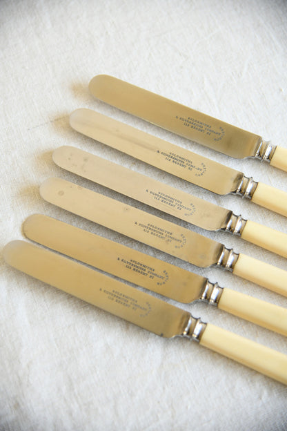 6 Vintage Dinner Knives