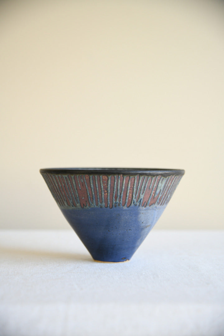 Studio Pottery Blue Bowl