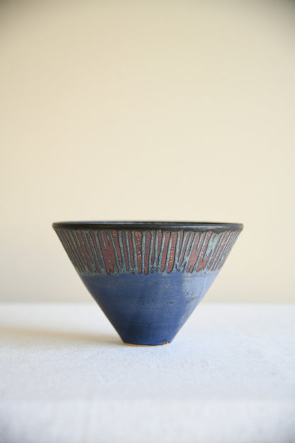 Studio Pottery Blue Bowl