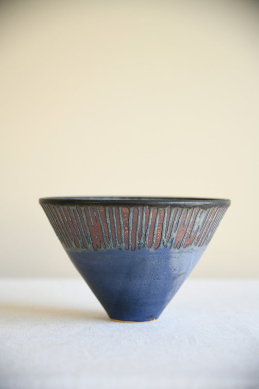 Studio Pottery Blue Bowl