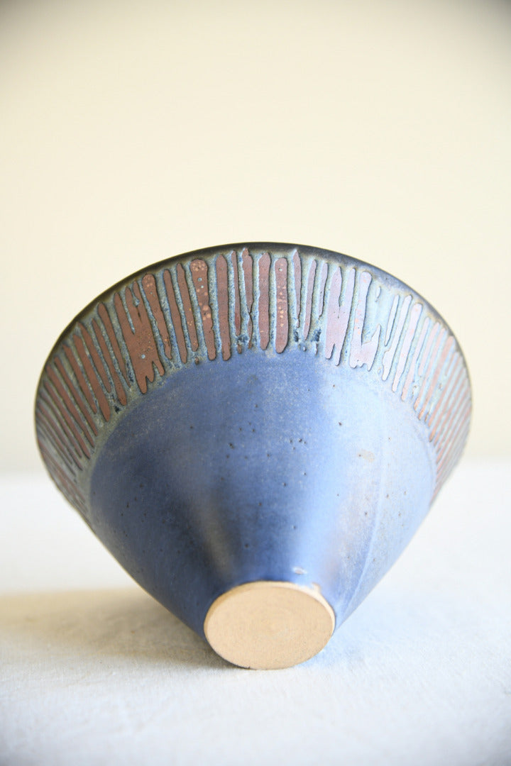 Studio Pottery Blue Bowl