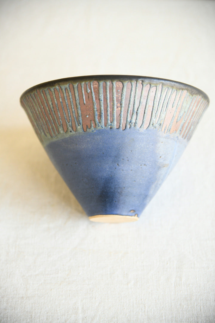 Studio Pottery Blue Bowl