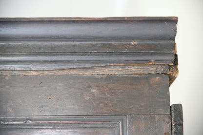 Antique Rustic Oak Housekeepers Cupboard