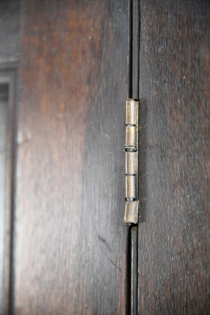 Antique Rustic Oak Housekeepers Cupboard