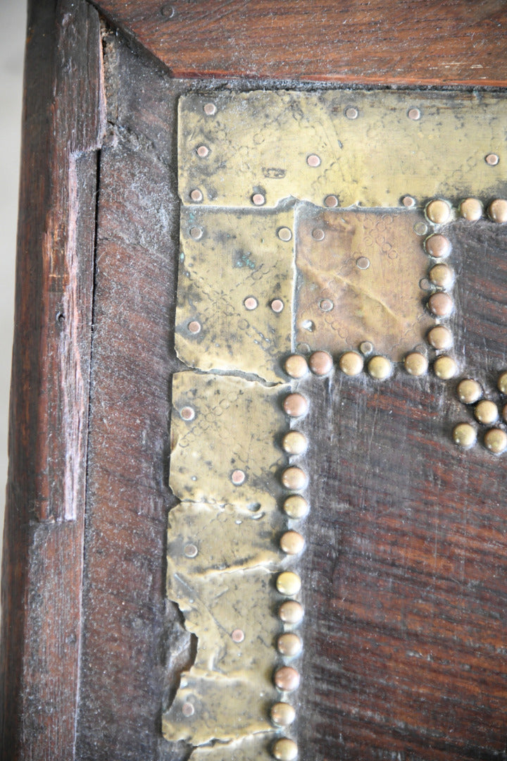 Antique Brass & Padouk Zanzibar Chest