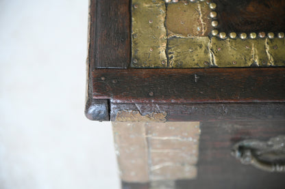 Antique Brass & Padouk Zanzibar Chest