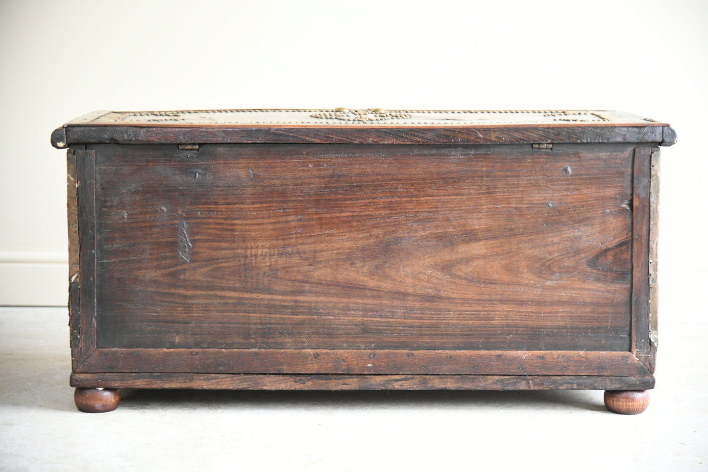 Antique Brass & Padouk Zanzibar Chest