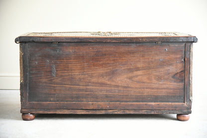 Antique Brass & Padouk Zanzibar Chest