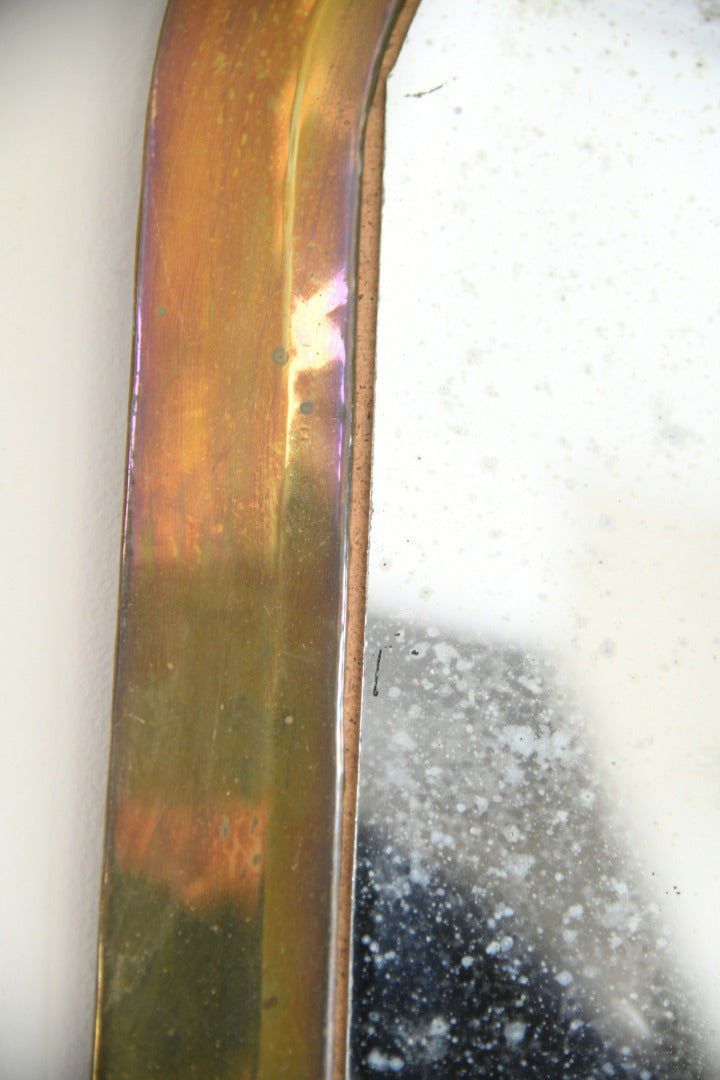 Arched Brass Mirror